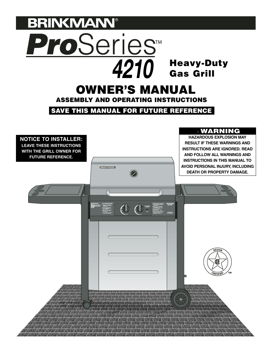 Brinkmann 4210 User Manual | 32 pages
