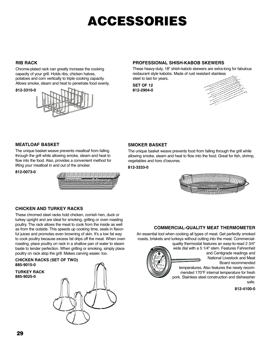 Accessories | Brinkmann 4210 User Manual | Page 30 / 32