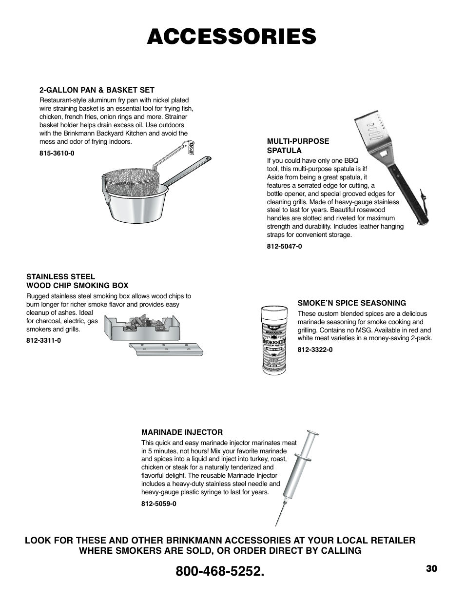 Accessories | Brinkmann 4210 User Manual | Page 31 / 32