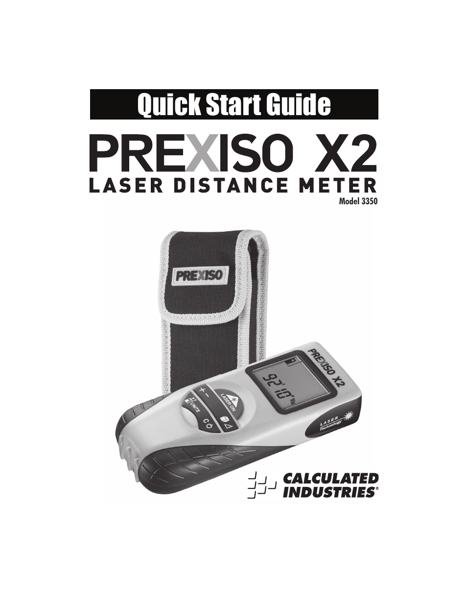 Calculated Industries 3350 Quick Start User Manual | 12 pages