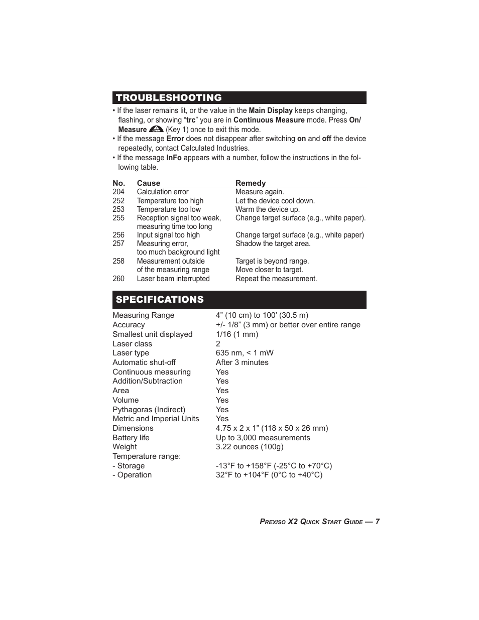 Calculated Industries 3350 Quick Start User Manual | Page 7 / 12