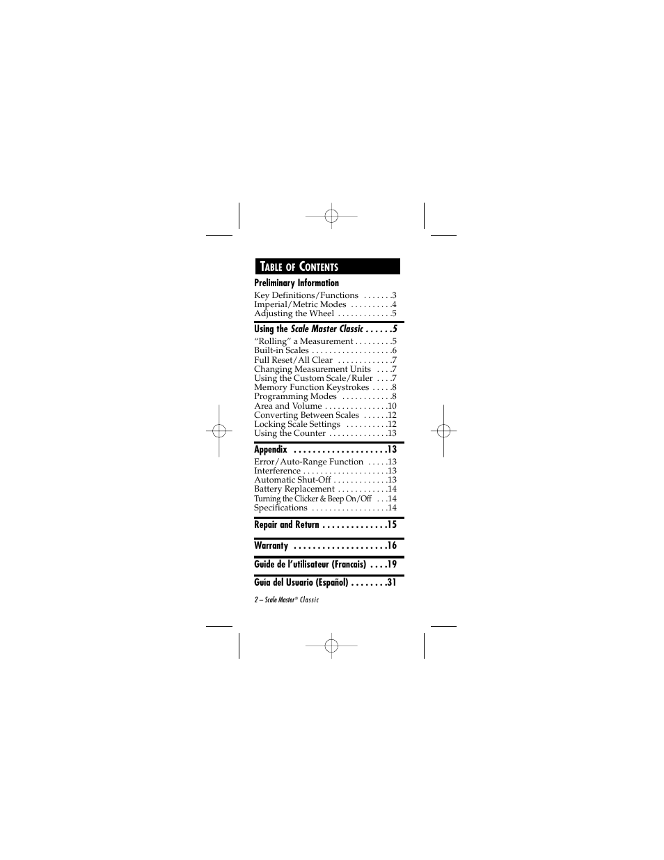 Calculated Industries 6020 v2.0 User Manual | Page 2 / 44