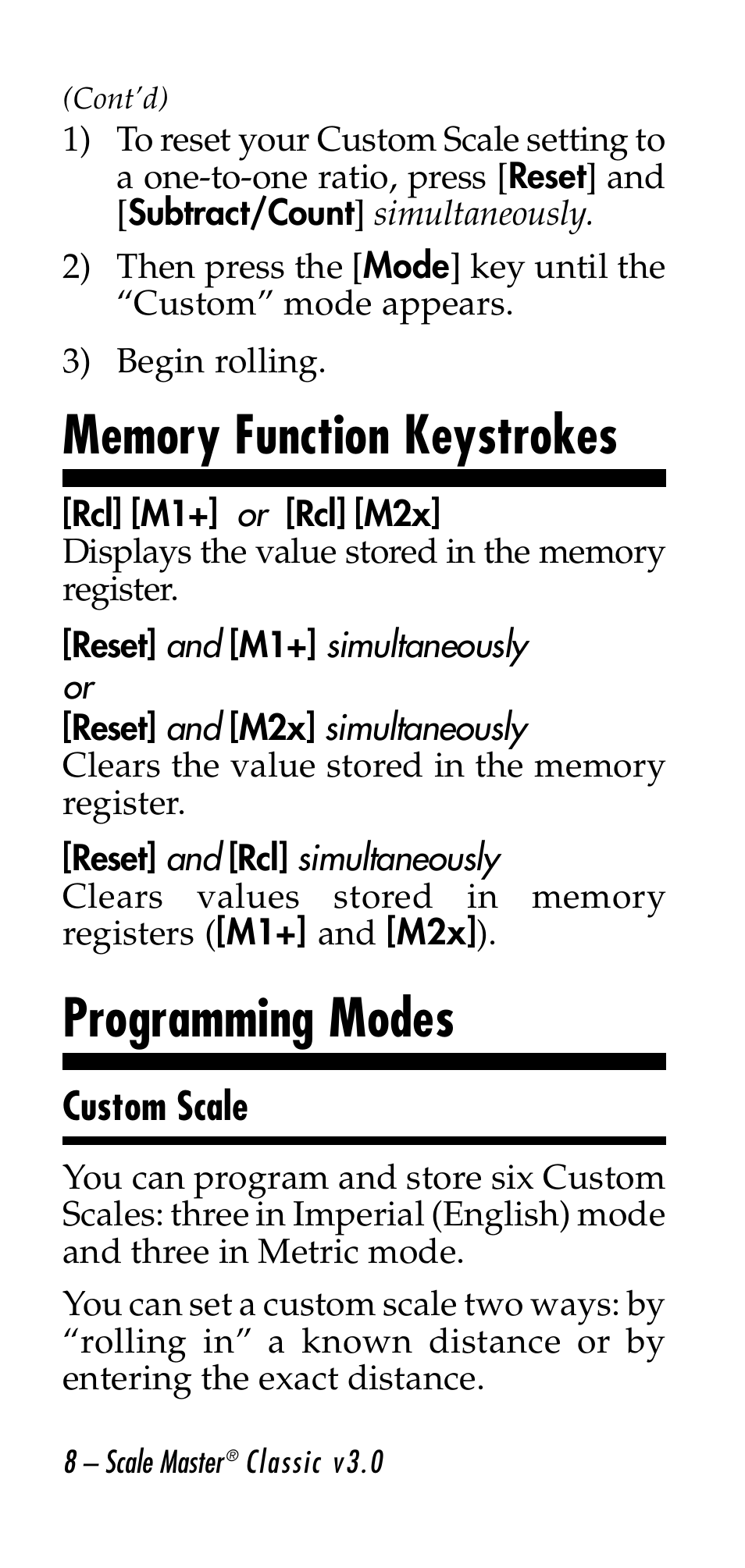 Programming modes | Calculated Industries 6020-E v3.0 User Manual | Page 8 / 44