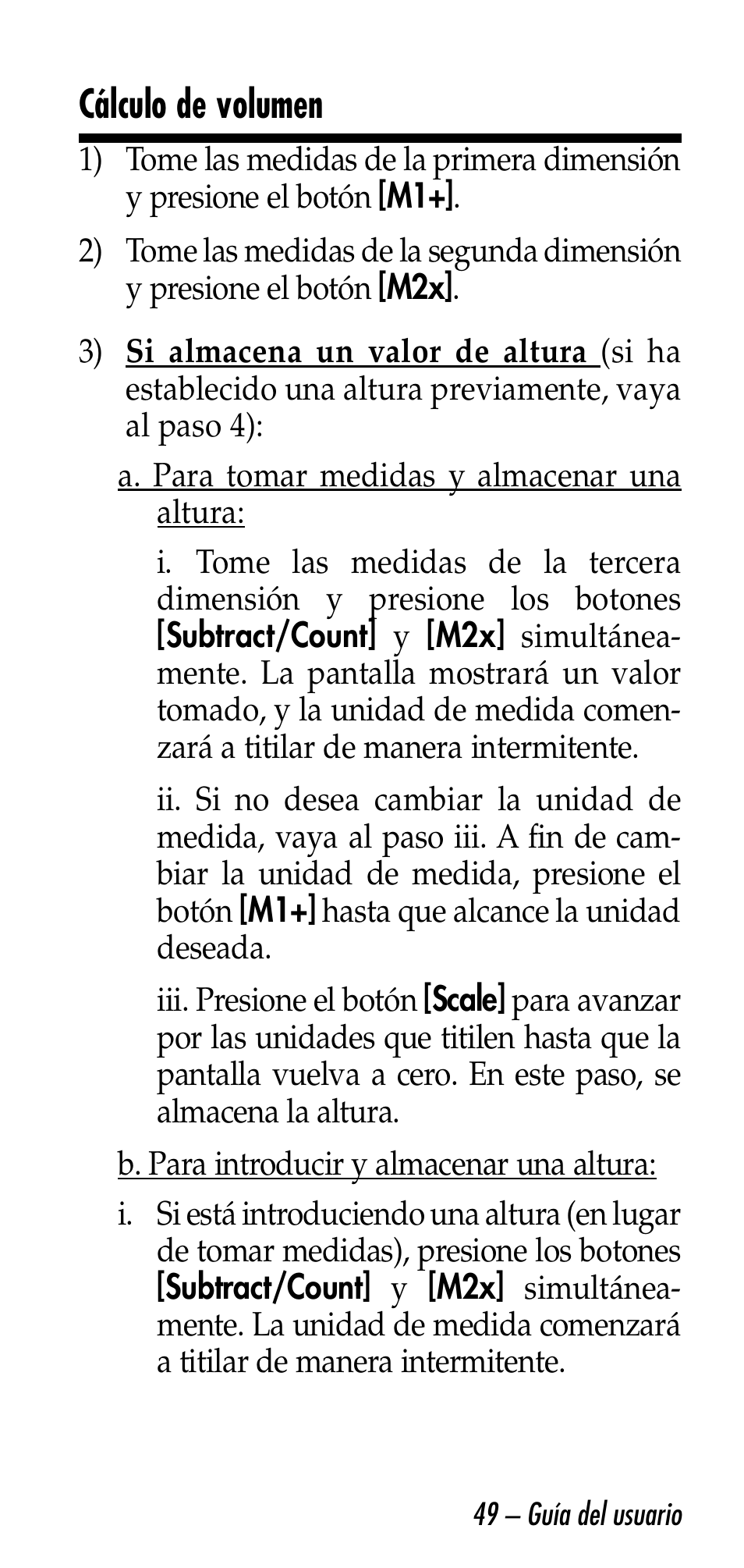 Cálculo de volumen | Calculated Industries 6026 User Manual | Page 49 / 60