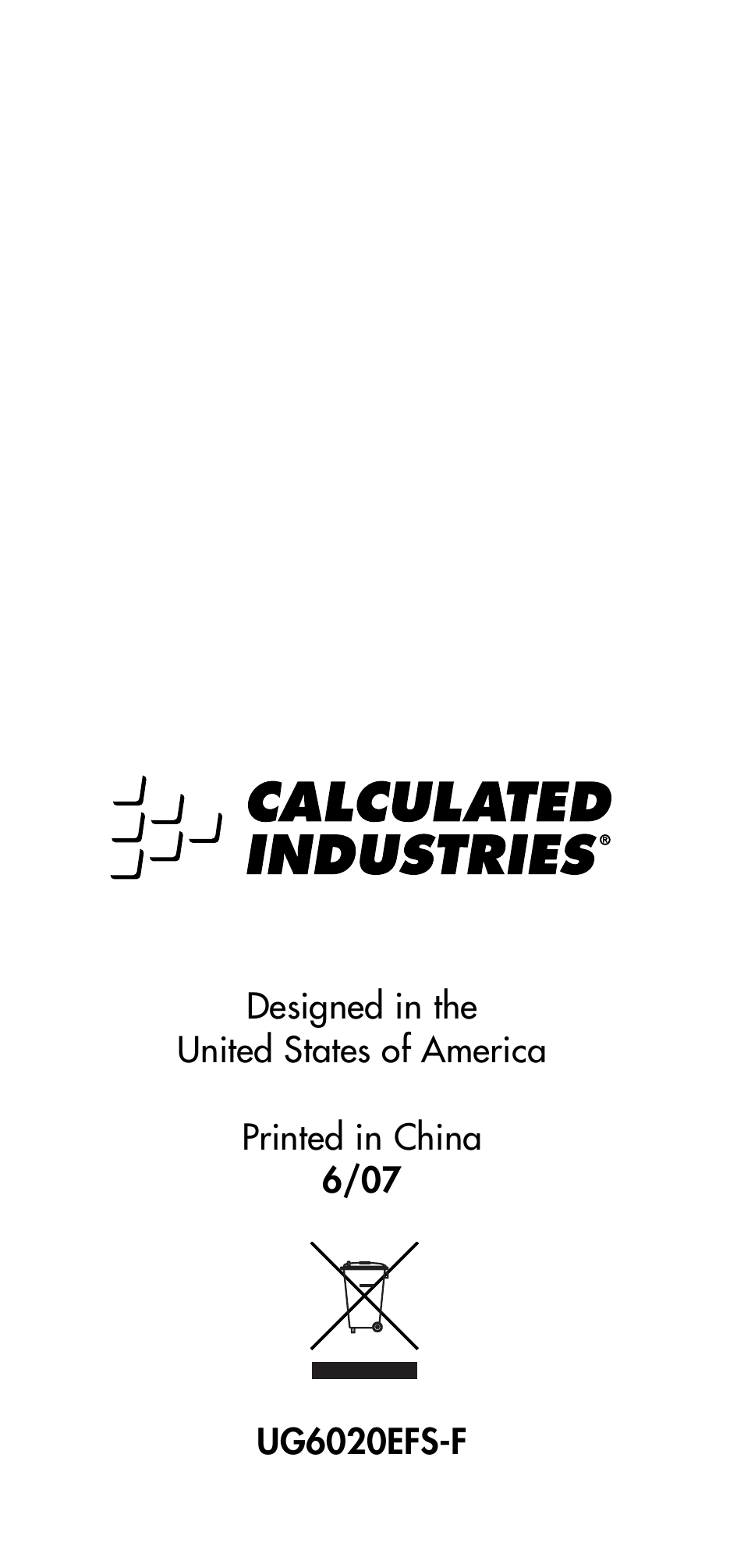 Calculated Industries 6026 User Manual | Page 60 / 60