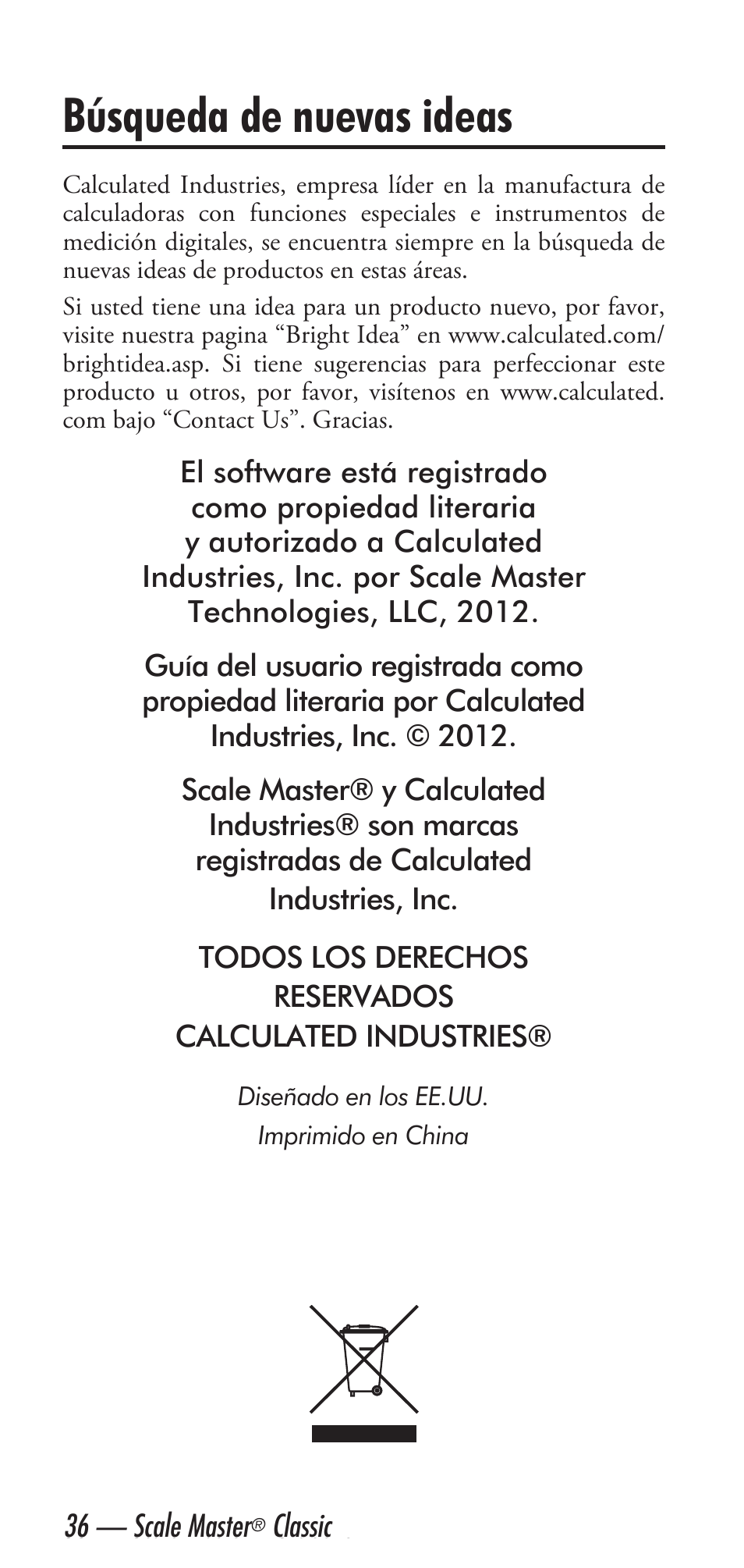 Búsqueda de nuevas ideas | Calculated Industries 6020 v3.2 User Manual | Page 38 / 40