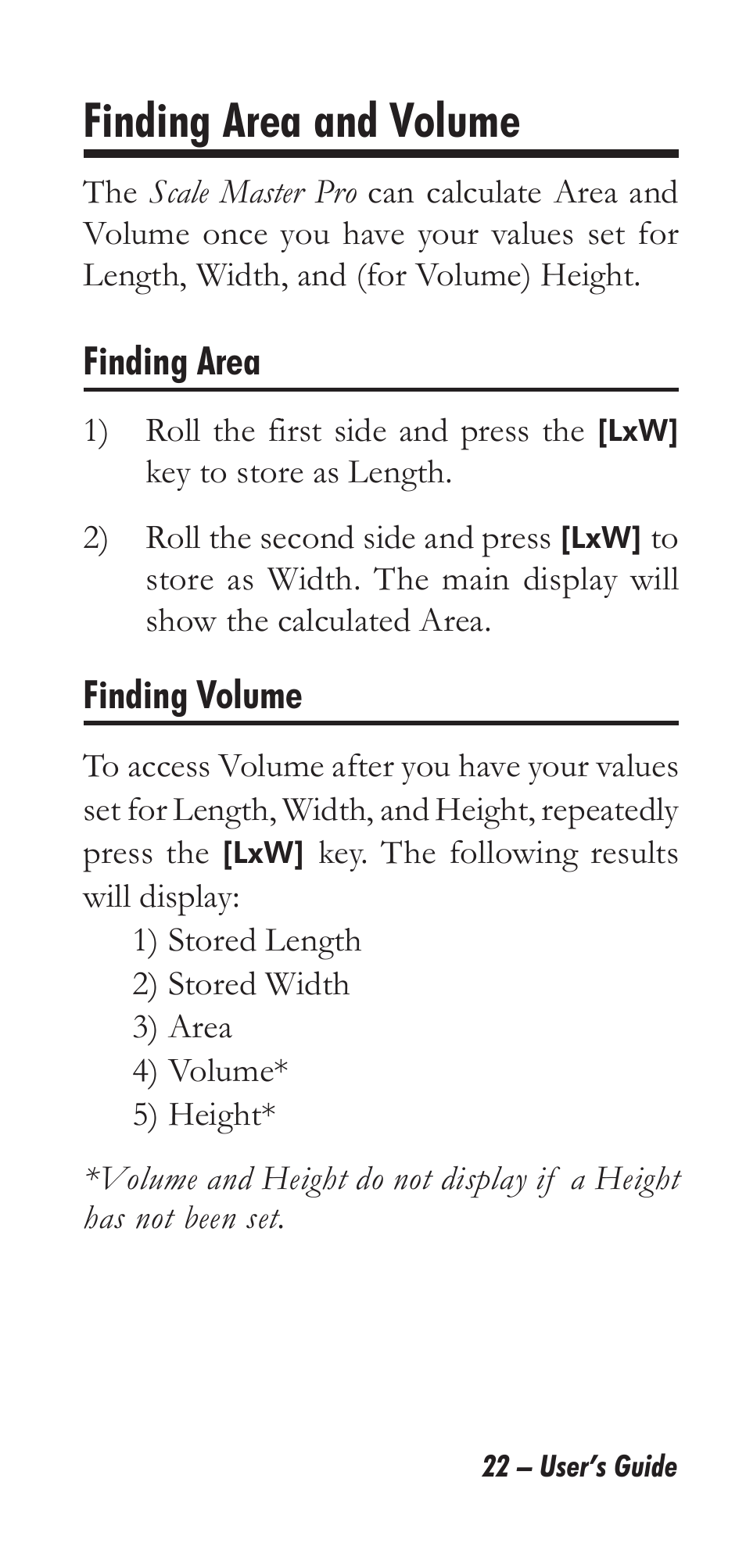 Finding area and volume | Calculated Industries 6025 User Manual | Page 26 / 36