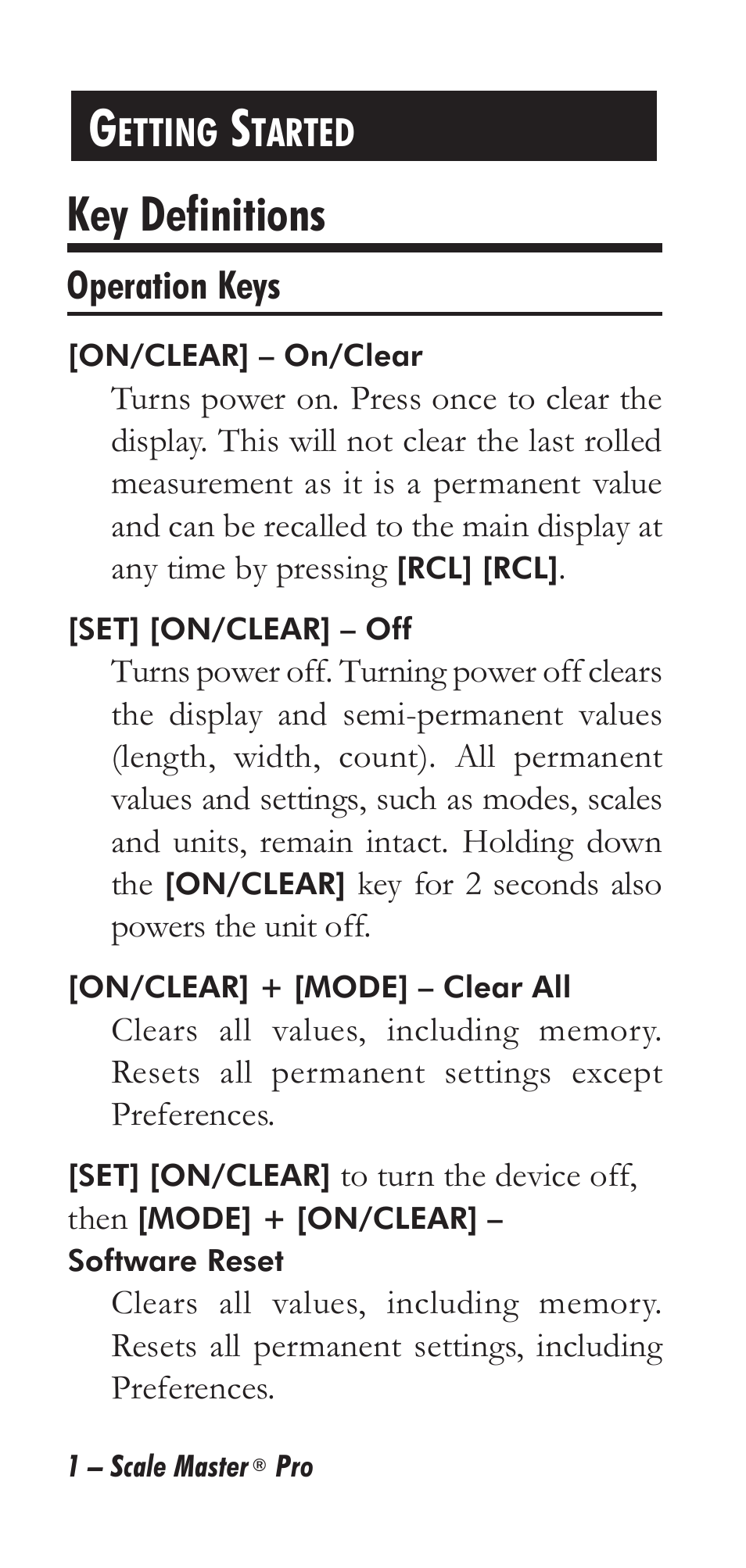 Key definitions | Calculated Industries 6025 User Manual | Page 5 / 36