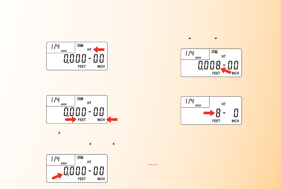 Setting a height | Calculated Industries 6260 User Guide User Manual | Page 41 / 52