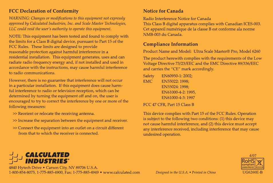 Calculated Industries 6260 User Guide User Manual | Page 52 / 52