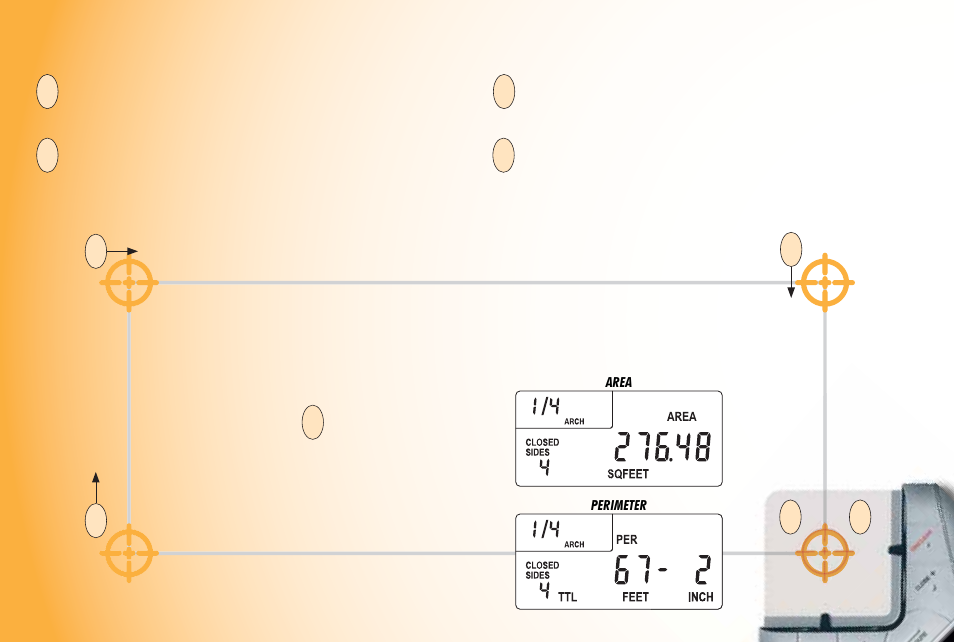 Measuring simple polygons | Calculated Industries 6250 User Manual | Page 23 / 35