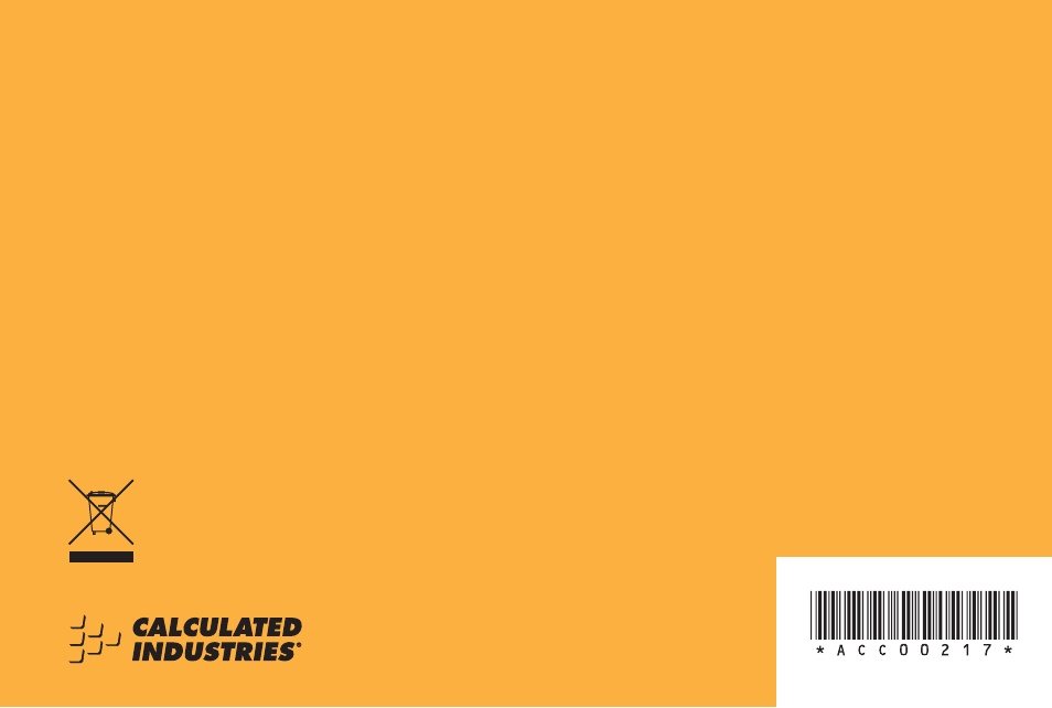 Calculated Industries 6250 User Manual | Page 35 / 35