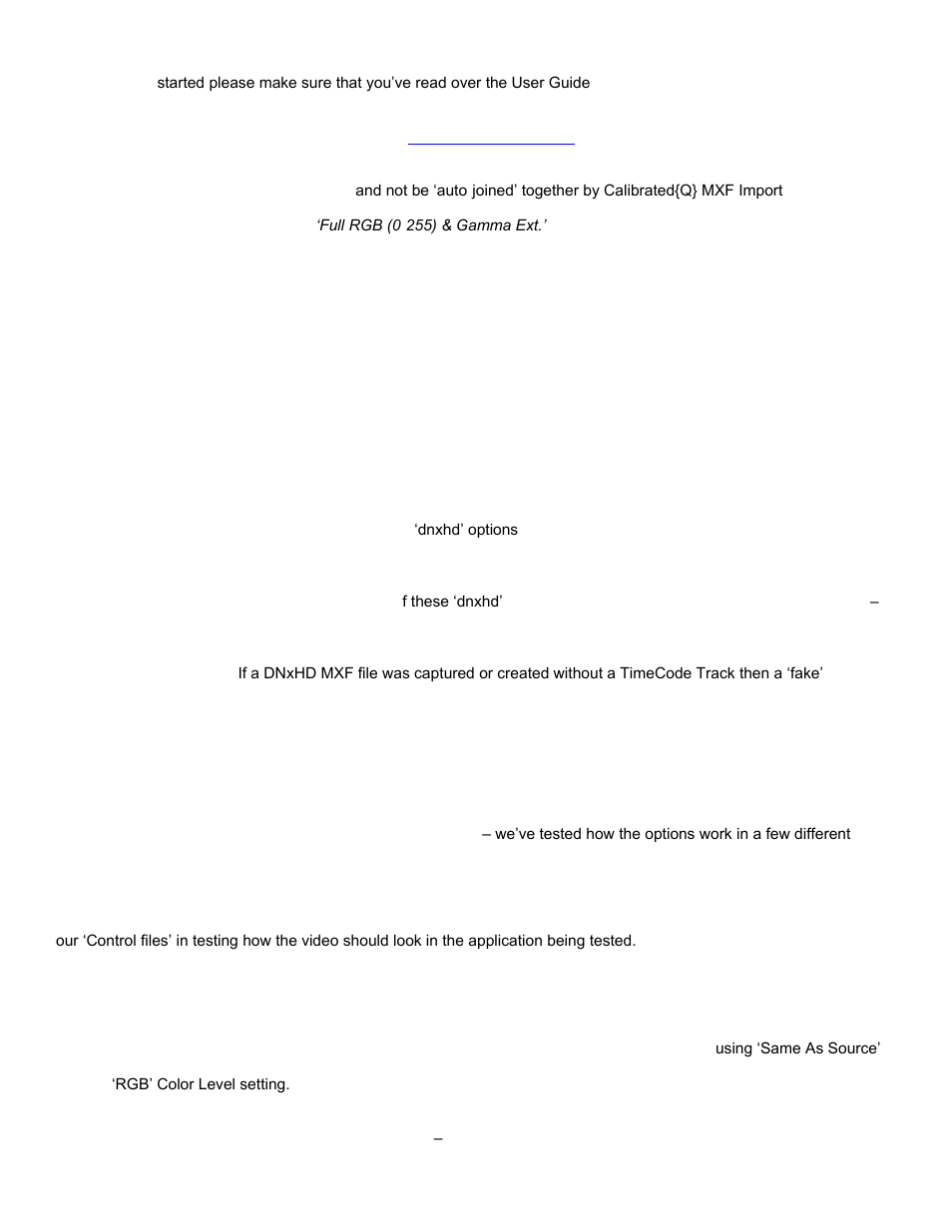 Calibrated Software MXF Import v3 User Manual | Page 26 / 94
