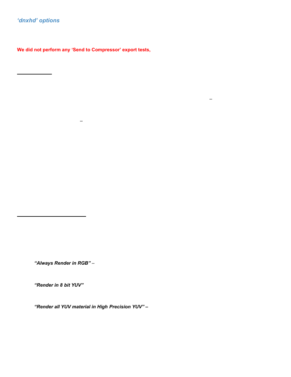 Dnxhd’ options for final cut pro 7.0.3 | Calibrated Software MXF Import v3 User Manual | Page 28 / 94