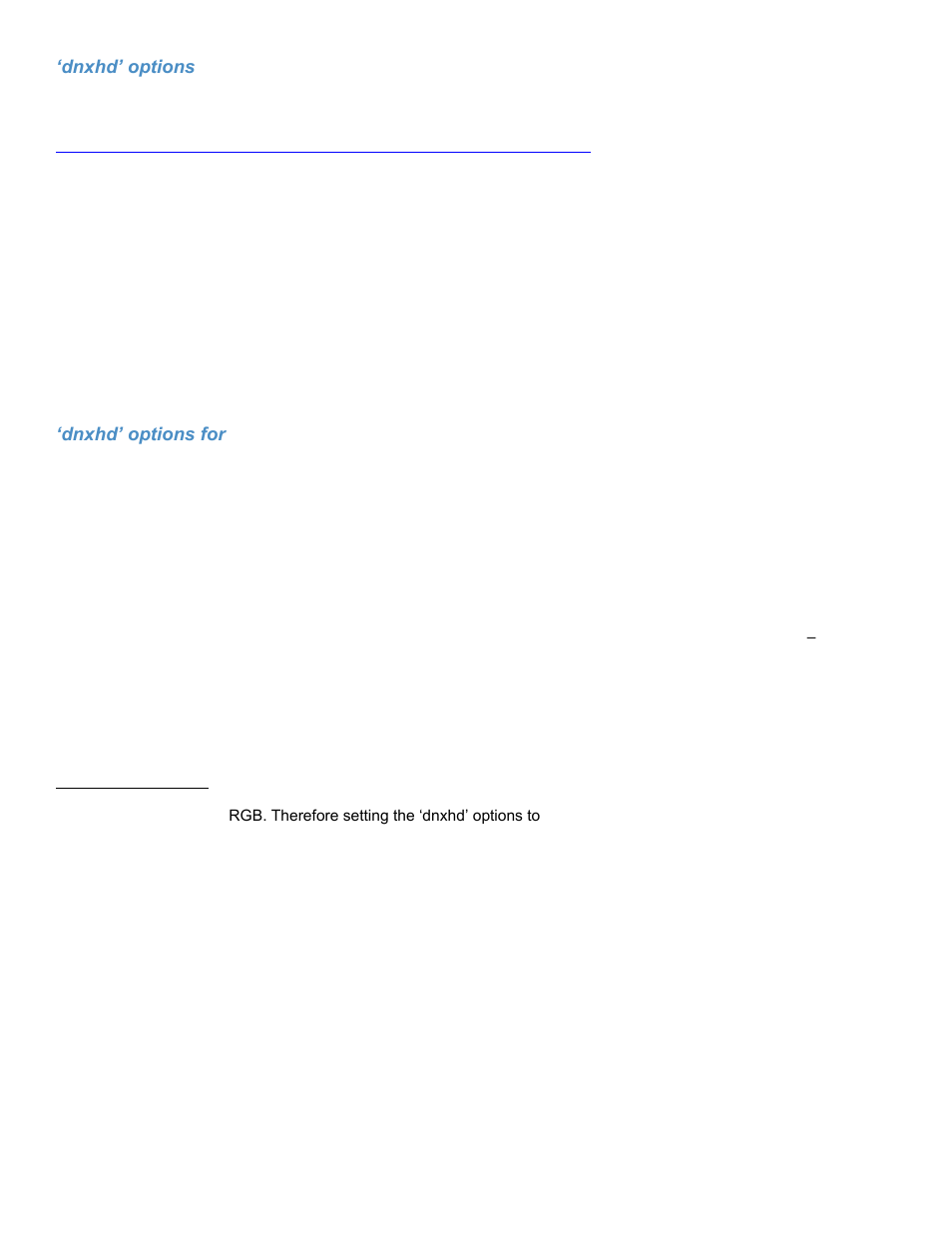 Dnxhd’ options for eyeon fusion, Dnxhd’ options for edius6.06 | Calibrated Software MXF Import v3 User Manual | Page 38 / 94