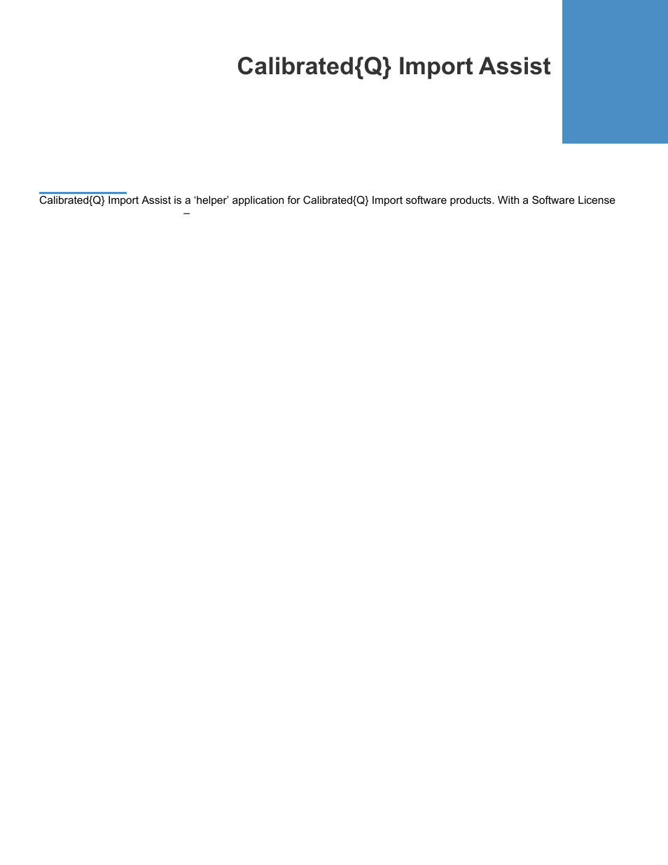 Calibrated{q} import assist, Overview | Calibrated Software MXF Import v3 User Manual | Page 81 / 94