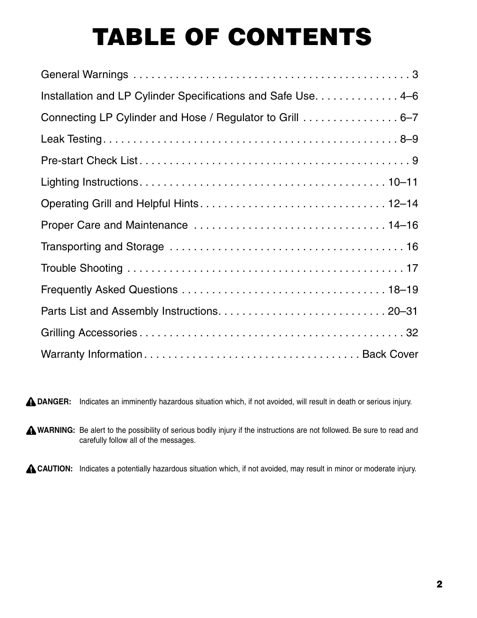 Brinkmann ProSeries 6418 User Manual | Page 3 / 36