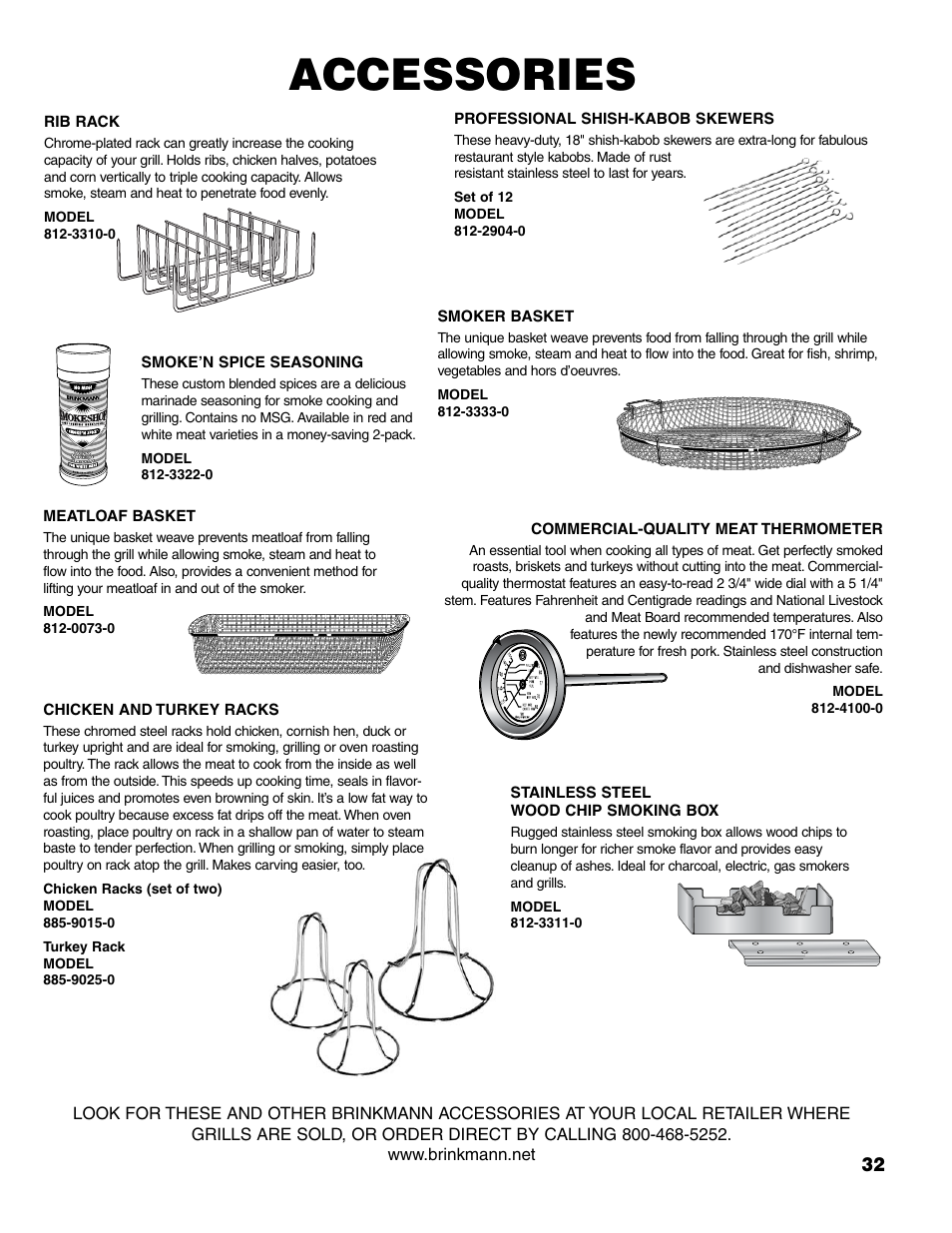 Accessories | Brinkmann ProSeries 6418 User Manual | Page 33 / 36