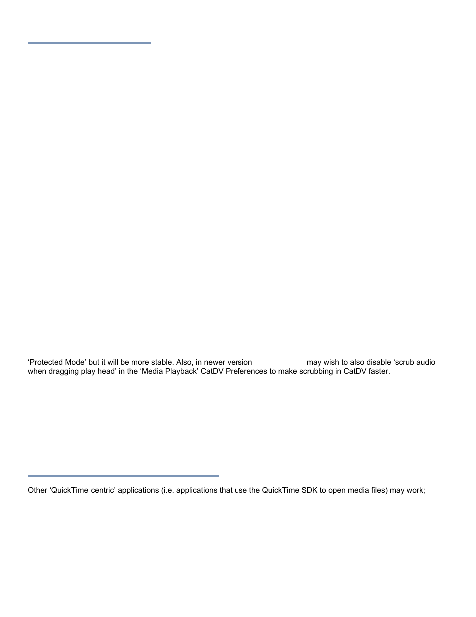 Catdv 9 or greater, Getting started, Import into catdv | Troubleshooting, Other windows applications | Calibrated Software MP4-EX Import v3 User Manual | Page 18 / 35