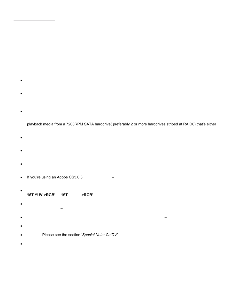 Performance | Calibrated Software XD Decode v2 User Manual | Page 9 / 26