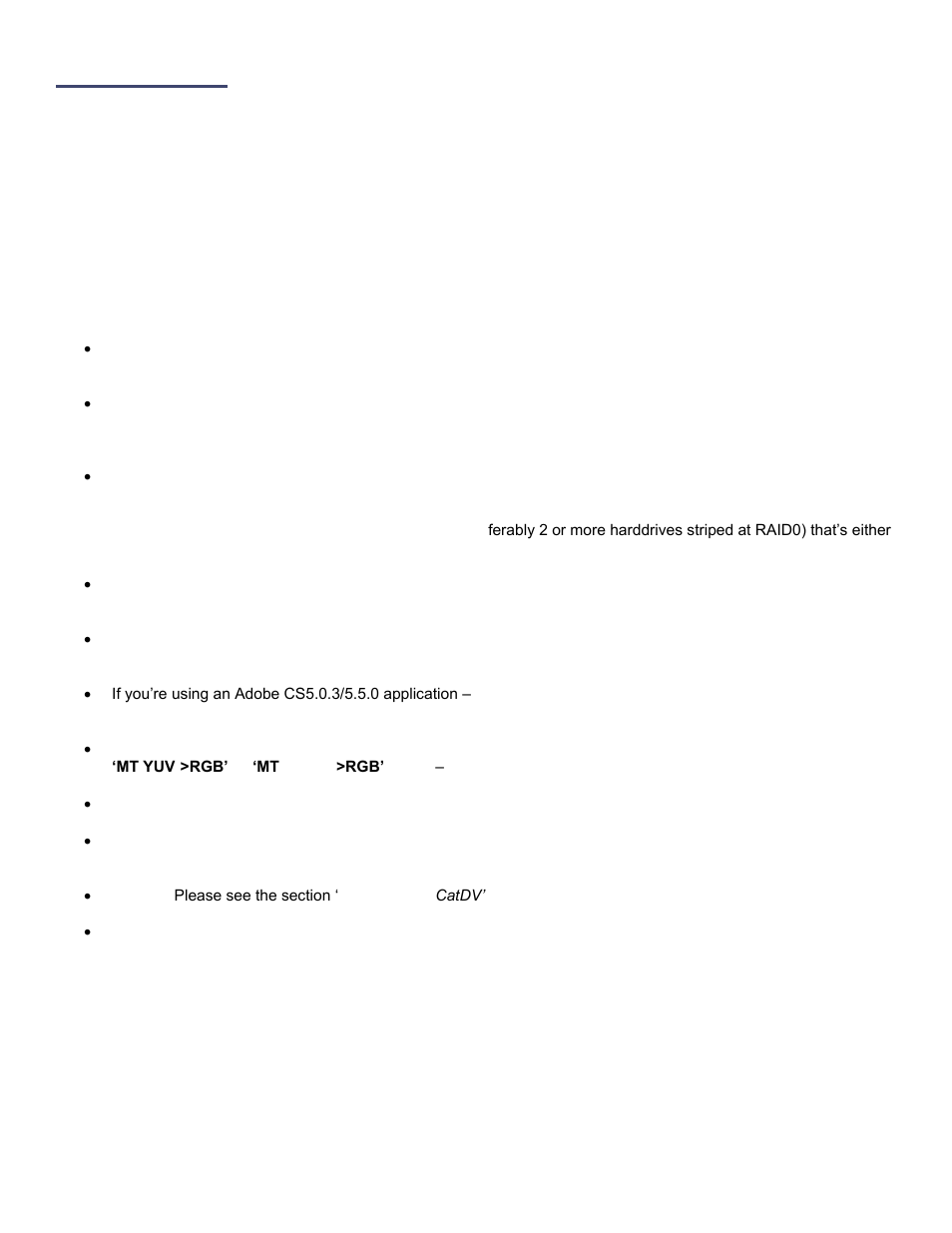 Performance | Calibrated Software AVC-Intra Decode v2 User Manual | Page 8 / 26
