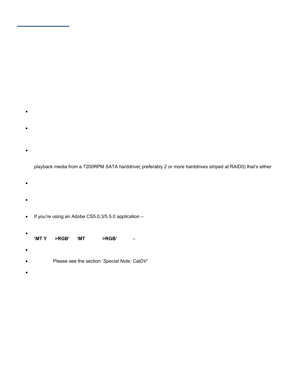 Performance | Calibrated Software DVCProHD Decode v2 User Manual | Page 8 / 25