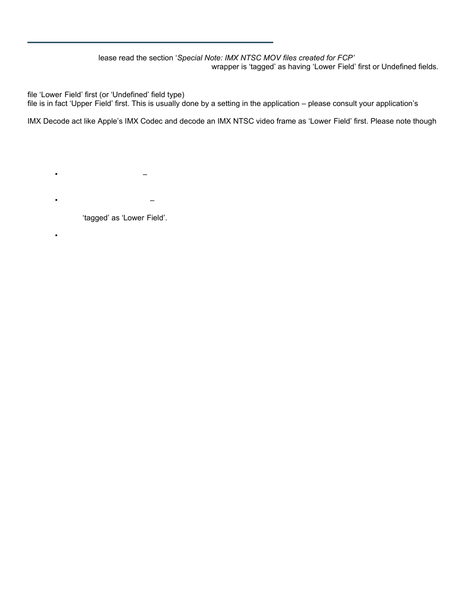Imx ntsc reverse fields (advanced) | Calibrated Software IMX Decode v2 User Manual | Page 21 / 28