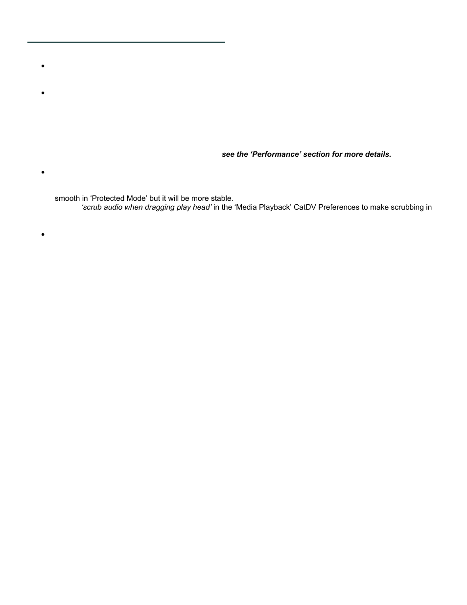 Known issues and limitations | Calibrated Software DV50 Decode v2 User Manual | Page 6 / 23