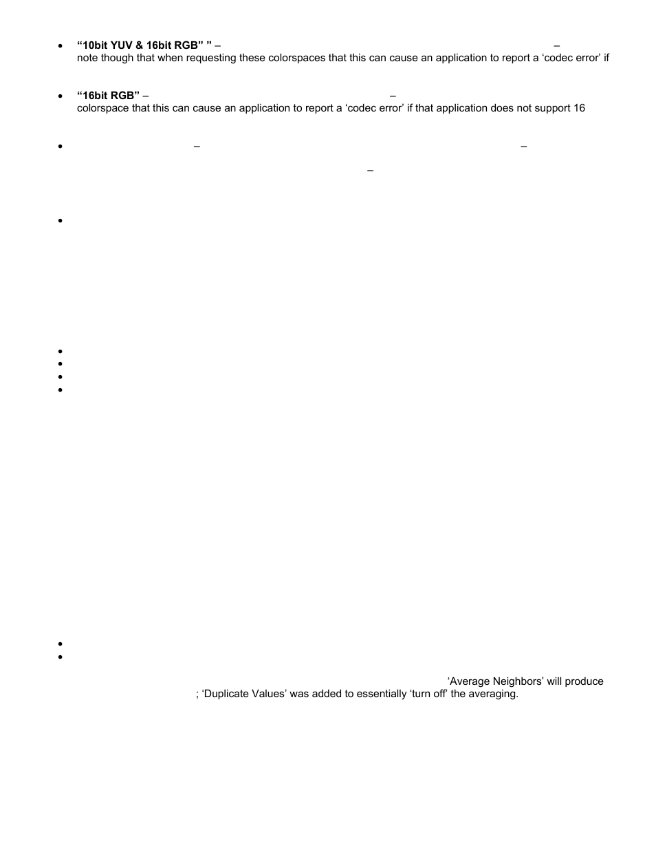 Rgb to yuv matrix, 444 to 422 chroma sampling | Calibrated Software AVC-Intra Create v2 User Manual | Page 16 / 43