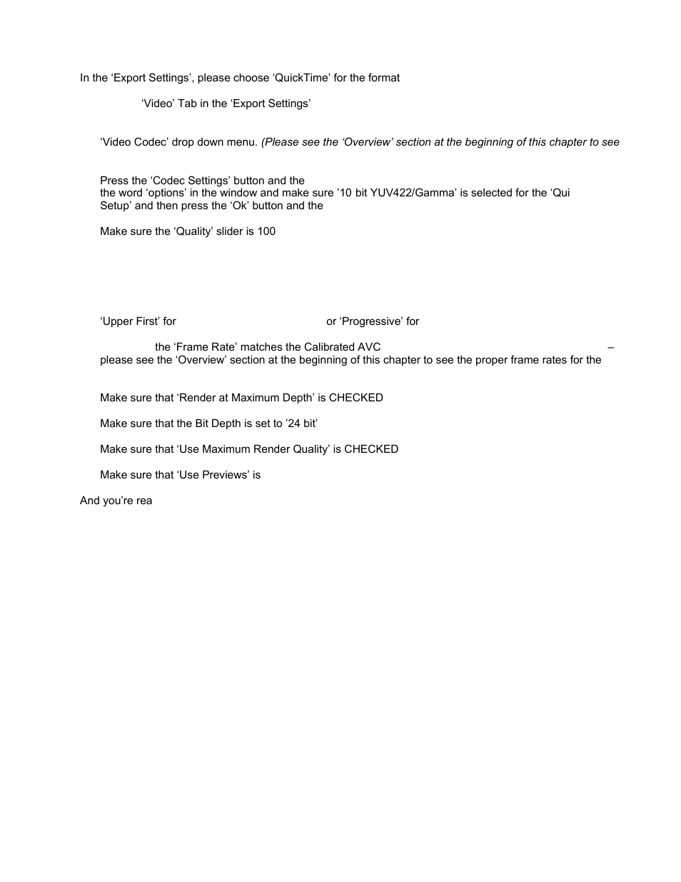 Calibrated Software AVC-Intra Create v2 User Manual | Page 21 / 43