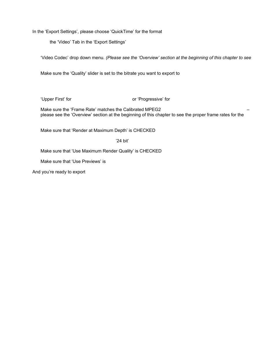 Calibrated Software MPEG2-X Create v1 User Manual | Page 39 / 62