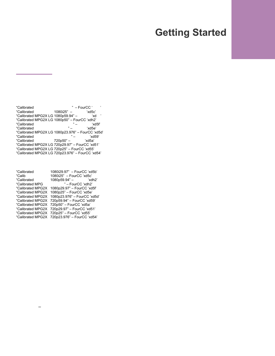 Getting started, Overview | Calibrated Software MPEG2-X Create v1 User Manual | Page 7 / 62