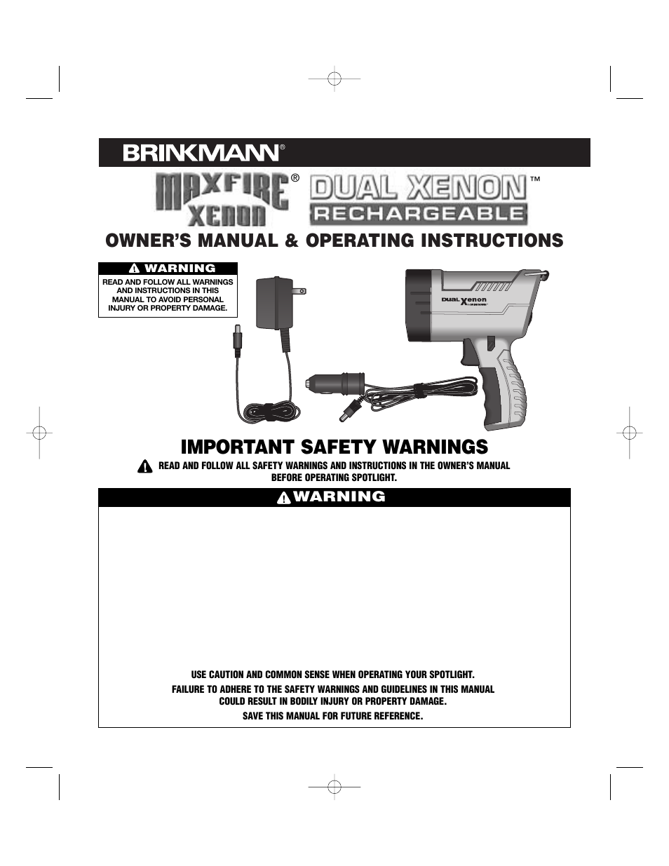 Brinkmann MAXFIRE 800-2200-0 User Manual | 4 pages