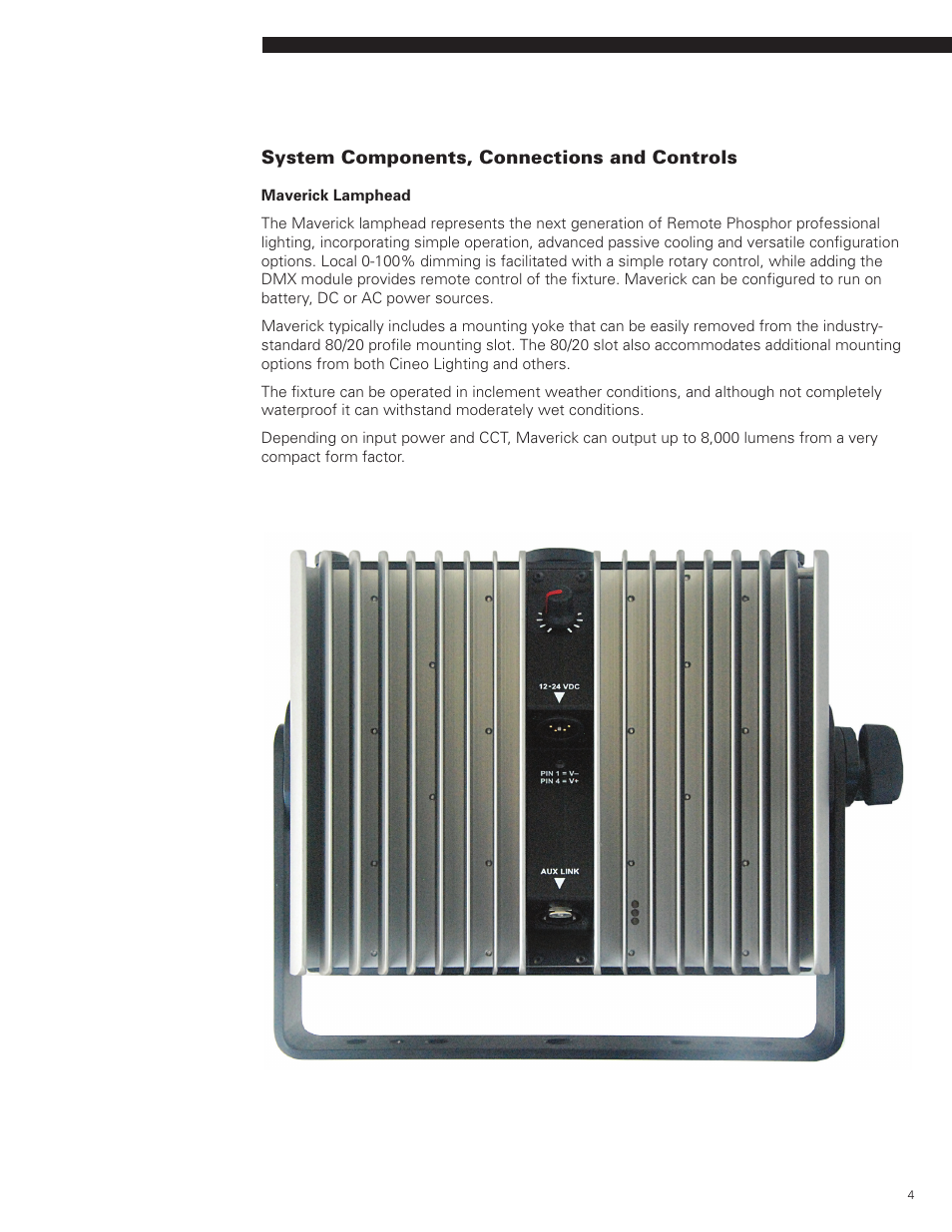 Cineo Lighting Maverick User Manual | Page 4 / 15