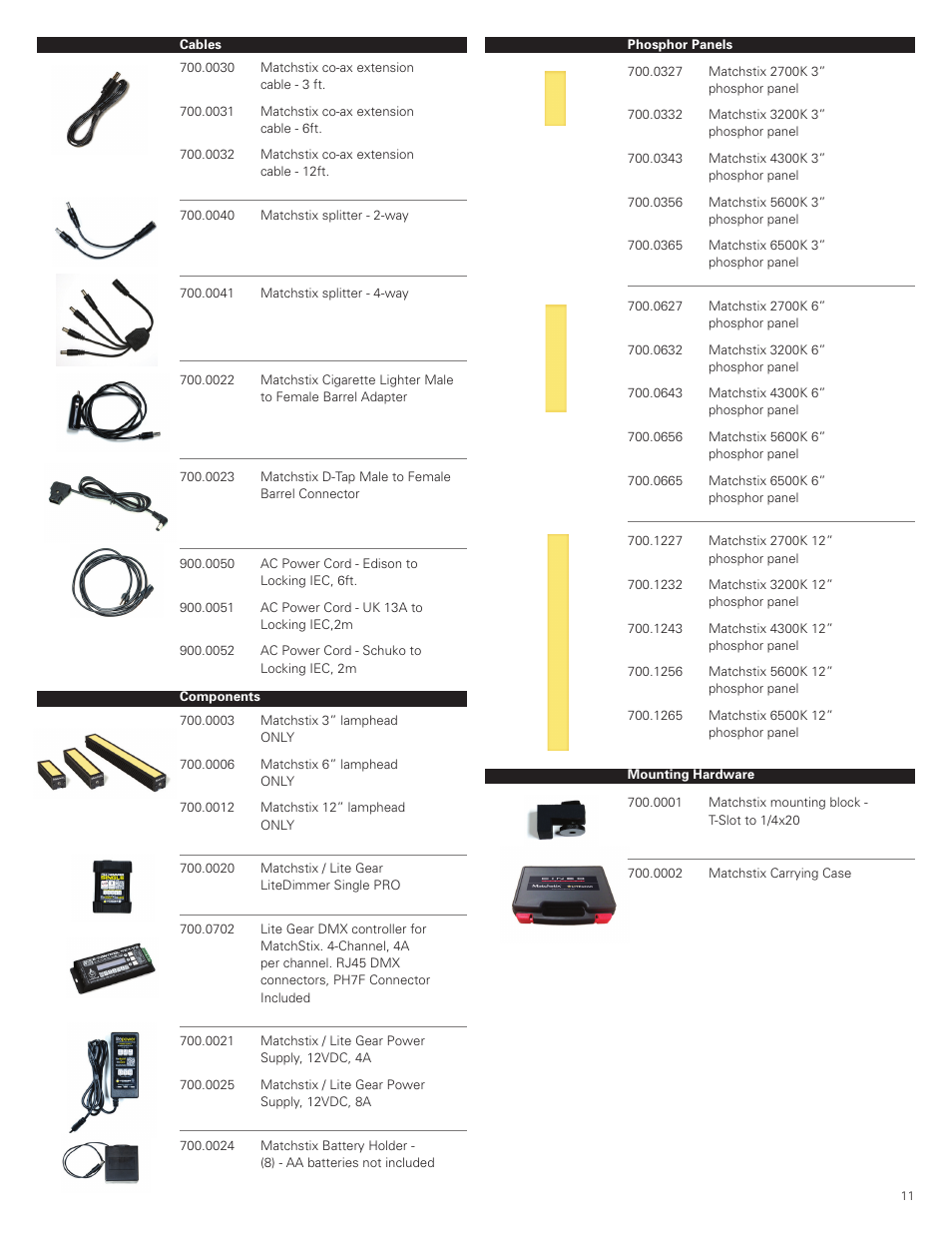 Cineo Lighting Matchstix User Manual | Page 11 / 12