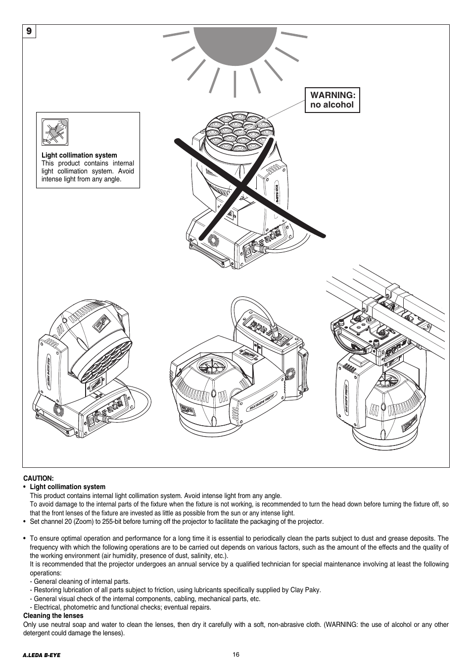 Clay Paky A.LEDA B-EYE K20 (C61420) User Manual | Page 16 / 32