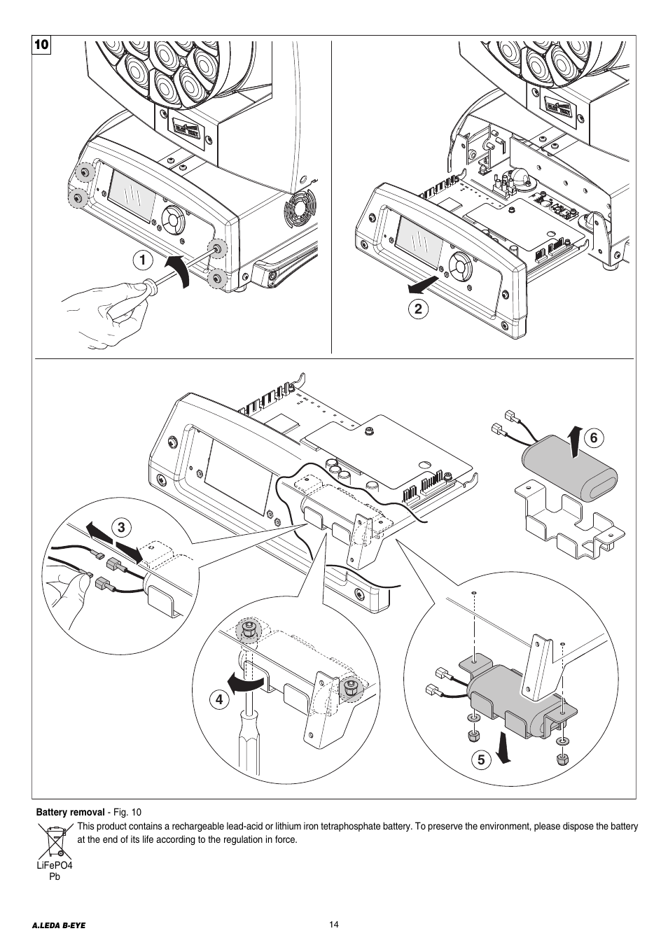 Clay Paky A.LEDA B-EYE K20 (C61420) PRELIMINARY User Manual | Page 14 / 28