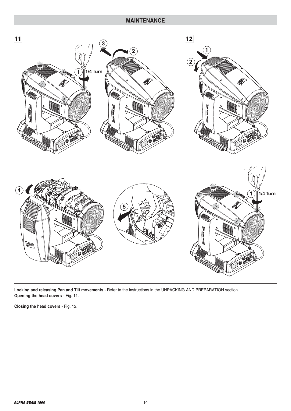 Clay Paky ALPHA BEAM 1500 (C61310) User Manual | Page 14 / 28