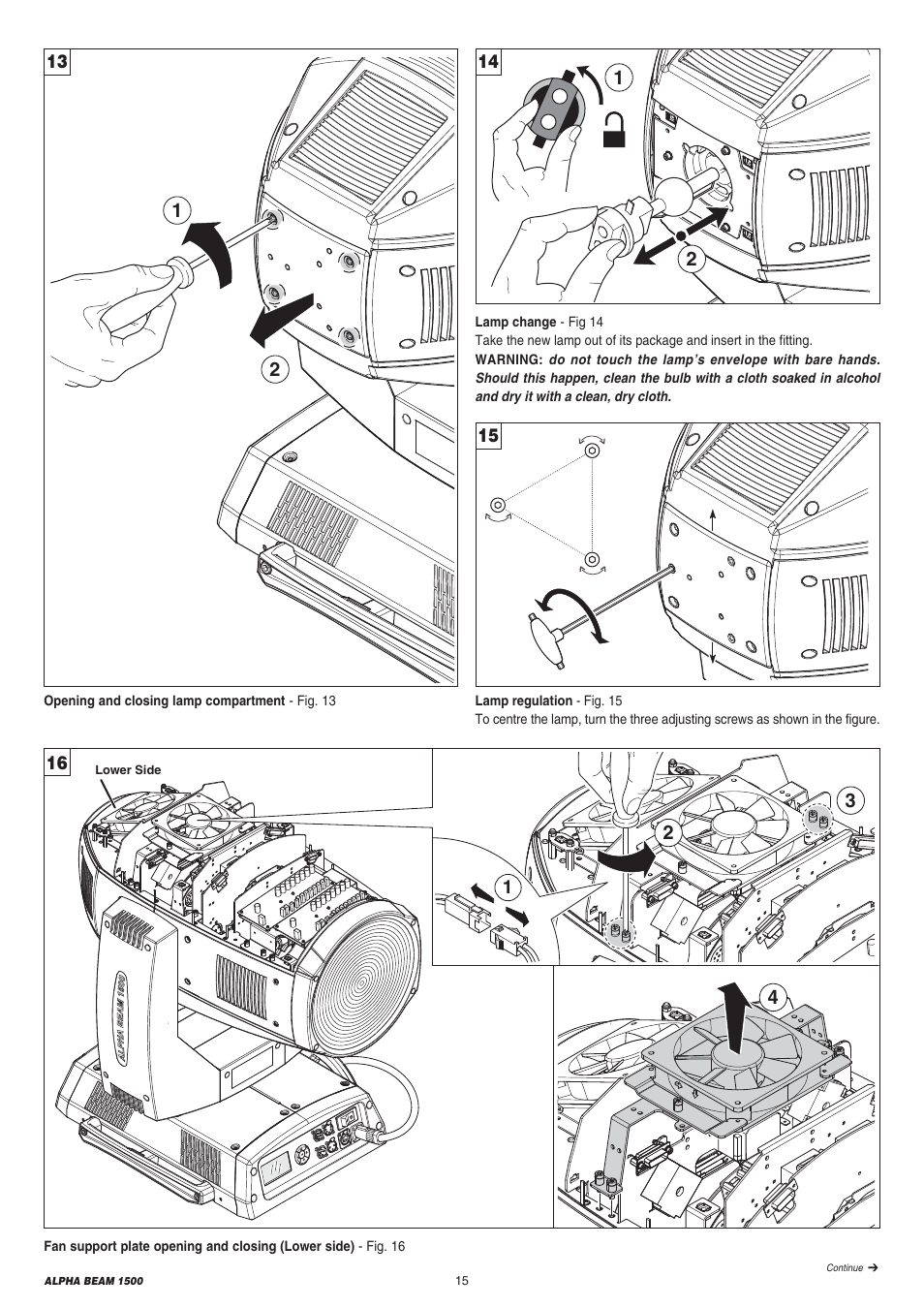 Clay Paky ALPHA BEAM 1500 (C61310) User Manual | Page 15 / 28
