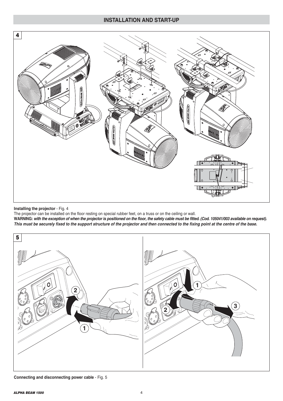 Clay Paky ALPHA BEAM 1500 (C61310) User Manual | Page 4 / 28