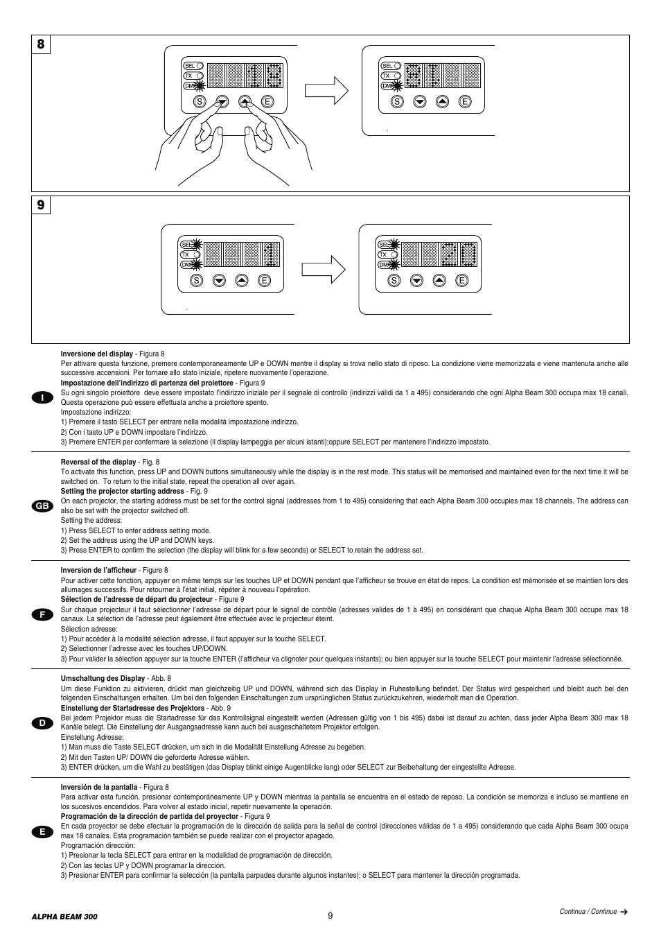 Clay Paky ALPHA BEAM 300 (C61093) User Manual | Page 9 / 40