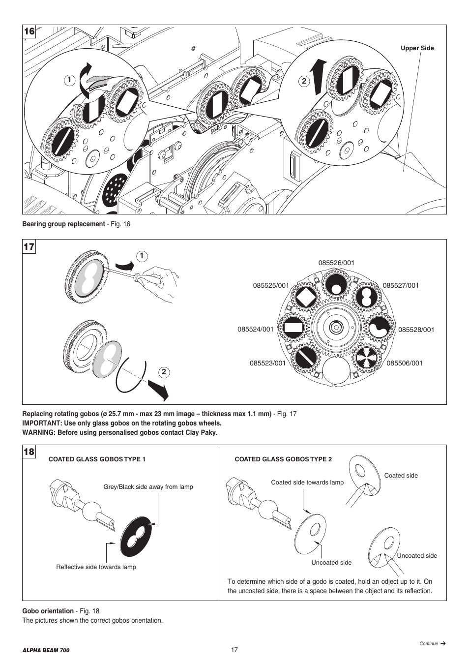 Clay Paky ALPHA BEAM 700 (C61360) User Manual | Page 17 / 28