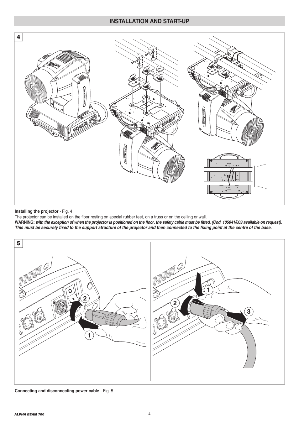 Clay Paky ALPHA BEAM 700 (C61360) User Manual | Page 4 / 28