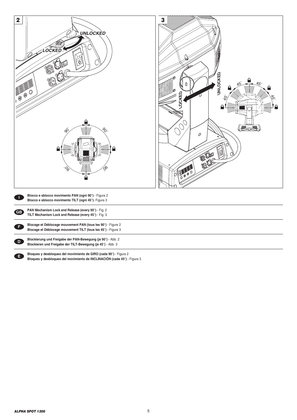 Clay Paky ALPHA SPOT 1200 (C61087) User Manual | Page 5 / 48