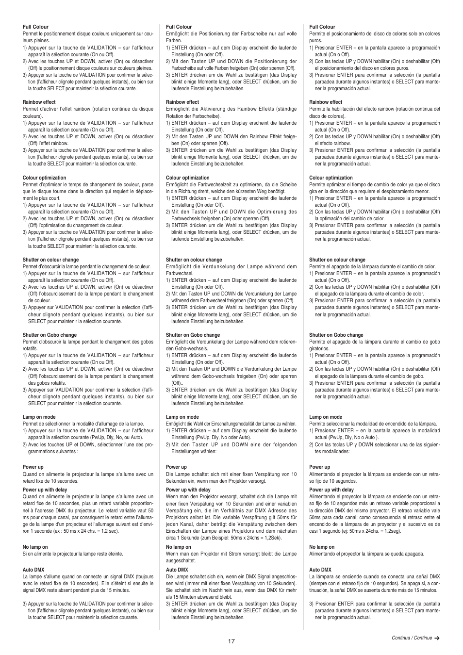 Clay Paky ALPHA SPOT 700 (C61085) User Manual | Page 17 / 48