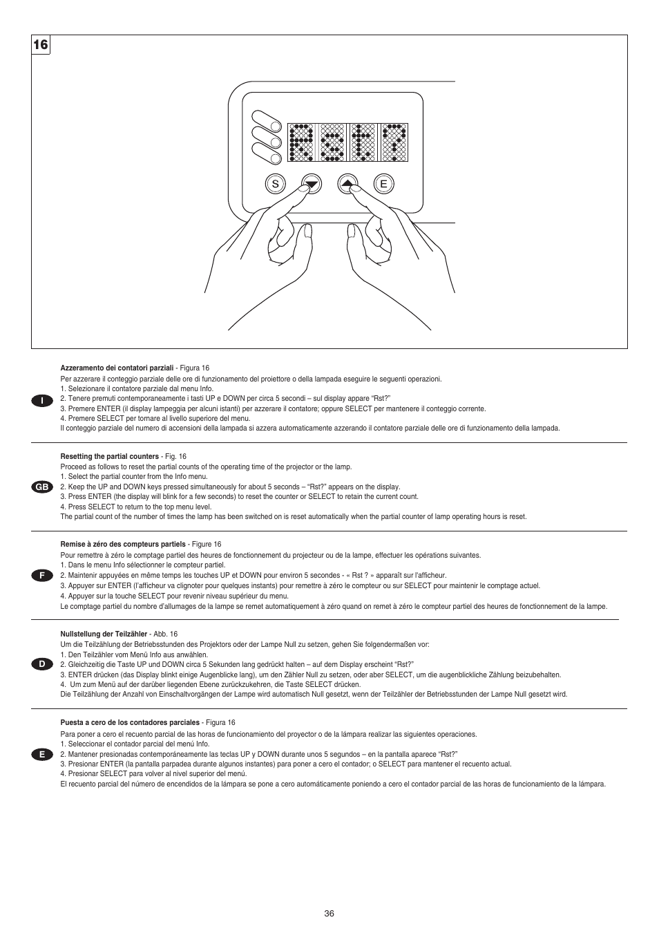 Clay Paky ALPHA SPOT 700 (C61085) User Manual | Page 36 / 48