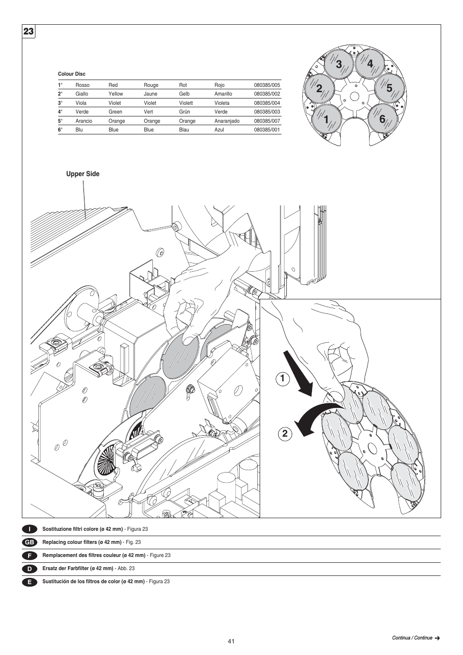 Clay Paky ALPHA SPOT 700 (C61085) User Manual | Page 41 / 48