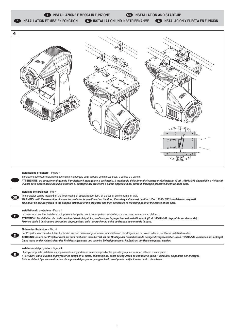 Clay Paky ALPHA SPOT 700 (C61085) User Manual | Page 6 / 48