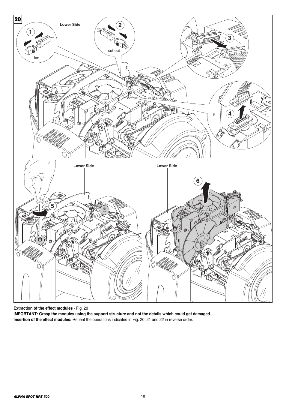 Clay Paky ALPHA SPOT HPE 700 (C61355) User Manual | Page 18 / 28