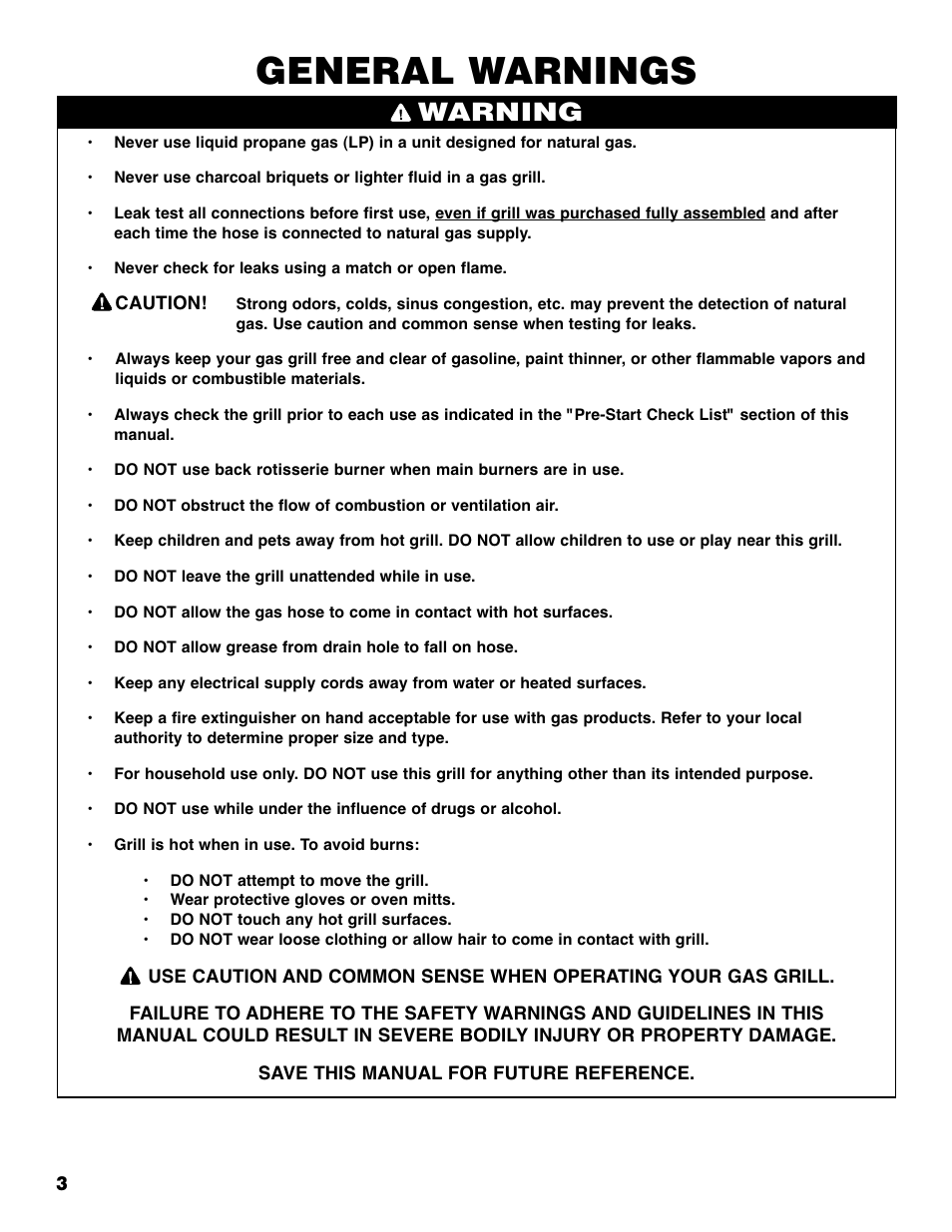 General warnings, Warning | Brinkmann 810-6830-0 User Manual | Page 4 / 64